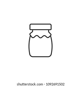 line icon bank for yogurt