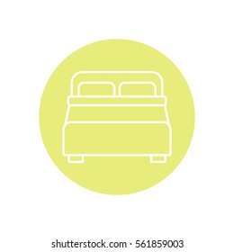 Line icon-  bed