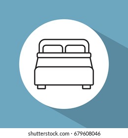 Line icon-  bed