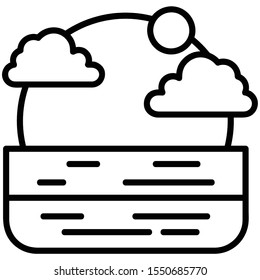 A Line Icon For beech  