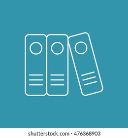Line Icon of Binders.