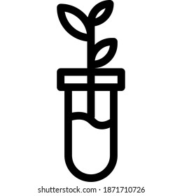 Line icon biology, education icon can be used for mobile app, website, infographic, with eps file editable, etc