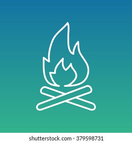 Line icon-  bonfire