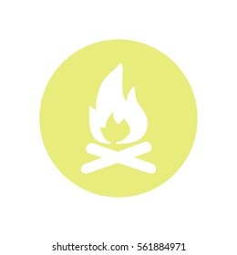 Line icon-  bonfire
