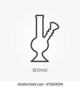 Line icon bong