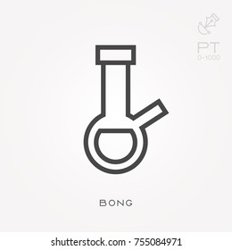 Line icon bong