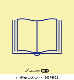 Line icon- book