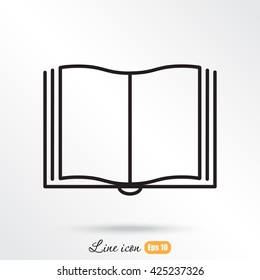 Line icon- book