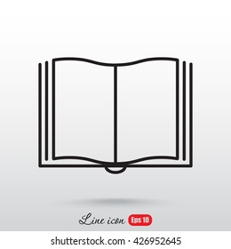 Line icon- book