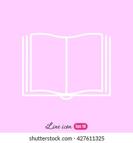 Line icon- book