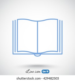 Line icon- book