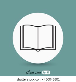 Line icon- book