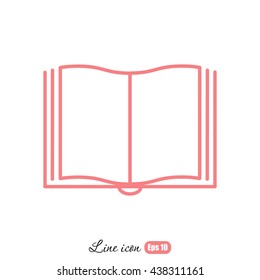 Line icon- book
