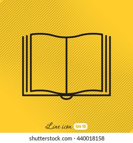 Line icon- book