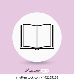 Line icon- book