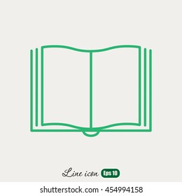 Line icon- book