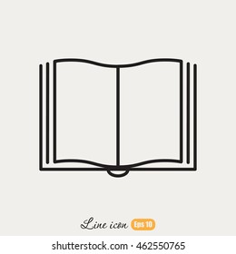 Line icon- book
