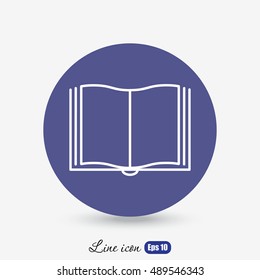 Line icon- book
