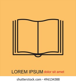 Line icon- book