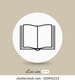 Line icon- book