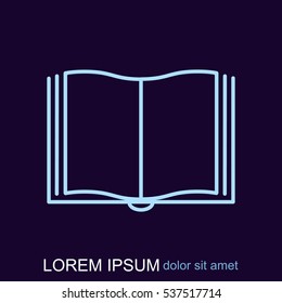 Line icon- book