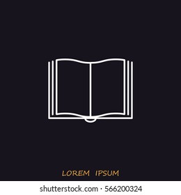 Line icon- book