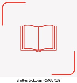 Line icon- book