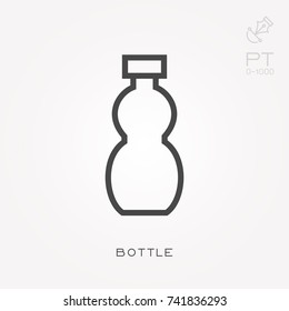Line icon bottle