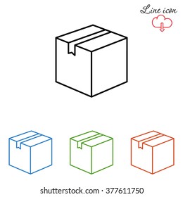 Line icon- box
