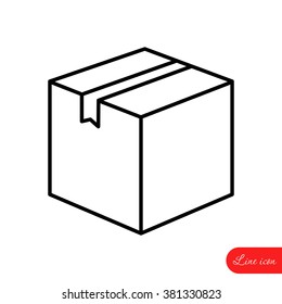 Line icon- box