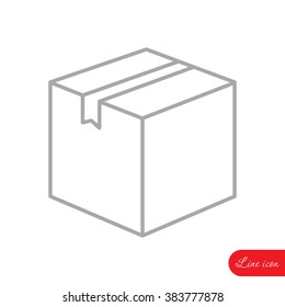 Line icon- box
