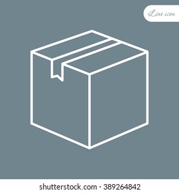 Line icon- box