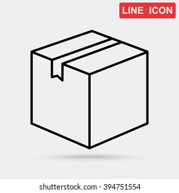 Line icon- box