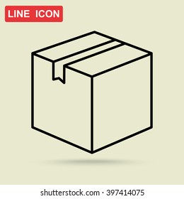 Line icon- box