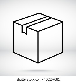 Line icon- box