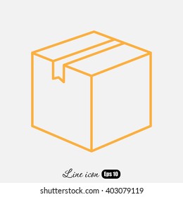 Line icon- box