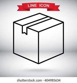 Line icon- box