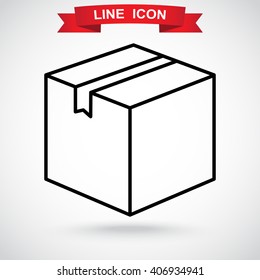 Line icon- box