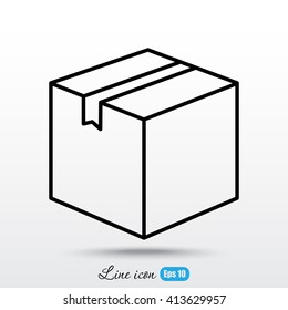 Line icon- box