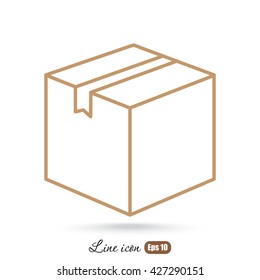 Line icon- box