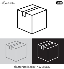 Line icon- box