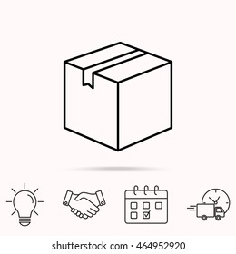 Line icon- box