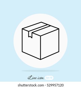 Line icon- box