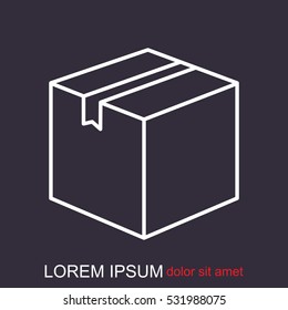 Line icon- box