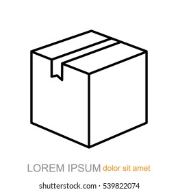 Line icon- box