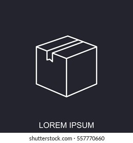 Line icon- box