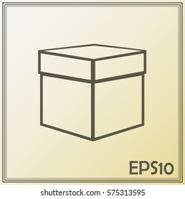 Line icon- box