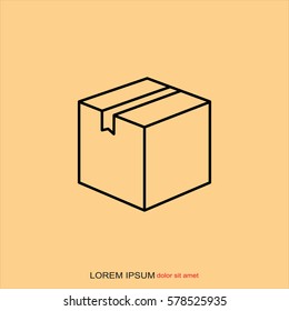 Line icon- box