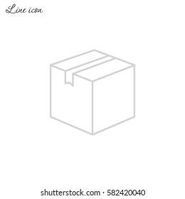 Line icon- box