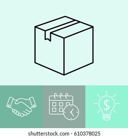 Line icon- box